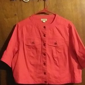 ONE WORLD Jackets & Coats - Capri sleeved Jean Jacket ONE WORLD Jackets & Coats - Capri sleeved Jean Jacket